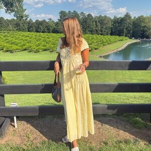 Zara Yellow Maxi Dress